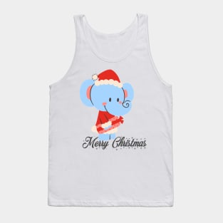 Merry Christmas elephant Tank Top